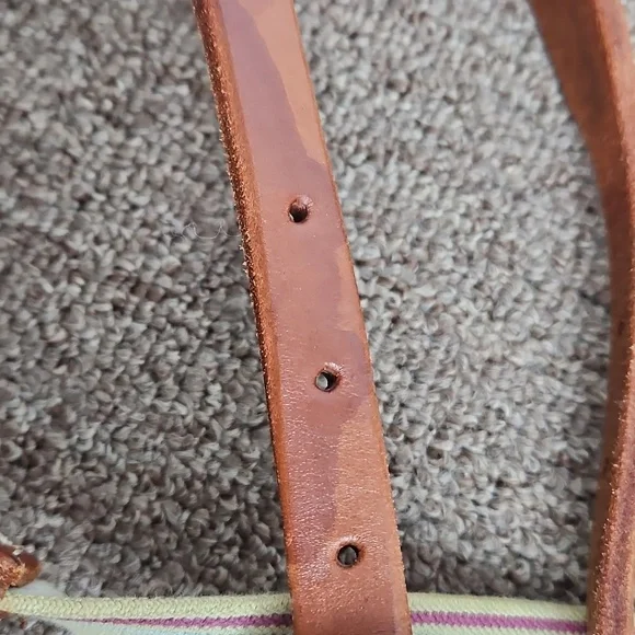 Hunn Saddlery Maker Quality Leather Suspenders Sz Med Adjustable Silver Hardware - Picture 9 of 10